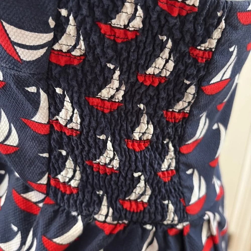 Anthropologie Postmark Windward Halter Dress w/ Nautical Theme. Size 4. - Picture 9 of 13